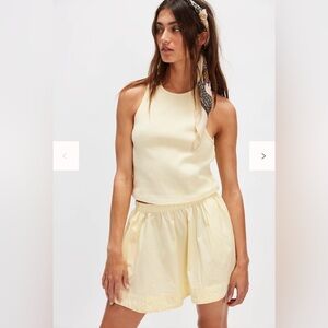 Free People Free Est Milani Set Banana Cream Large NWT